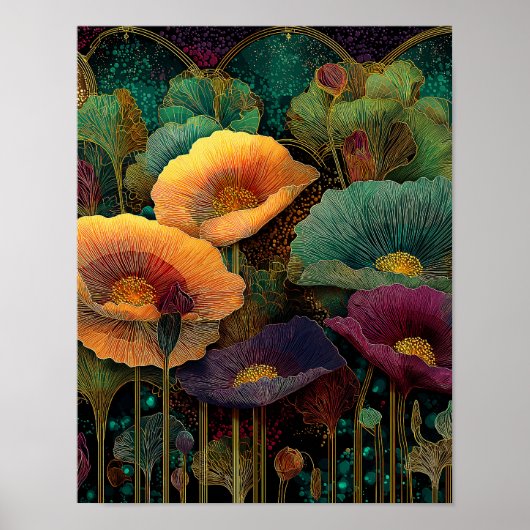 Night Garden on Venus #9 - 4x5 Digital Download ポスター (正面)