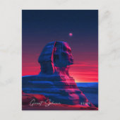 Night in 素晴らし Sphinx Egypt Travel ポストカード (正面)