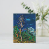 Night in Haifa, Cityscape 絵画 Landscape's Art ポストカード (スタンド正面)