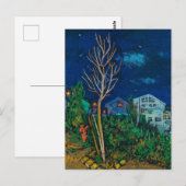 Night in Haifa, Cityscape 絵画 Landscape's Art ポストカード (正面/裏面)