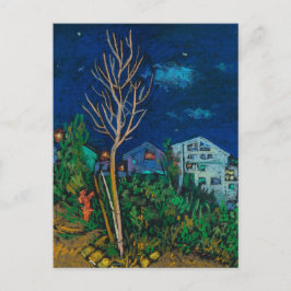Night in Haifa, Cityscape 絵画 Landscape's Art ポストカード