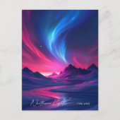 Night in Northern Lightsフィンランド旅行 ポストカード (正面)