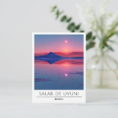 Night in Salar de Uyuniボリビア旅行 ポストカード (スタンド正面)