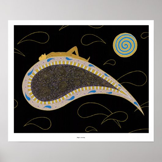 "Night Journey" -プリント ポスター (正面)