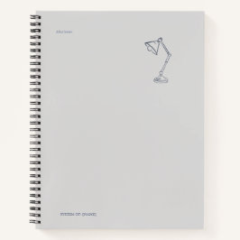 Night Lamp-Midnight Cartographer ノートブック