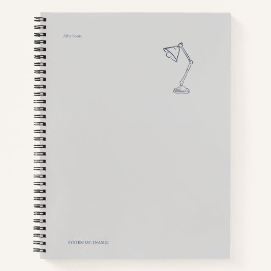 Night Lamp-Midnight Cartographer  ノートブック (正面)