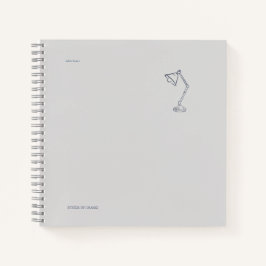 Night Lamp-Midnight Cartographer ノートブック