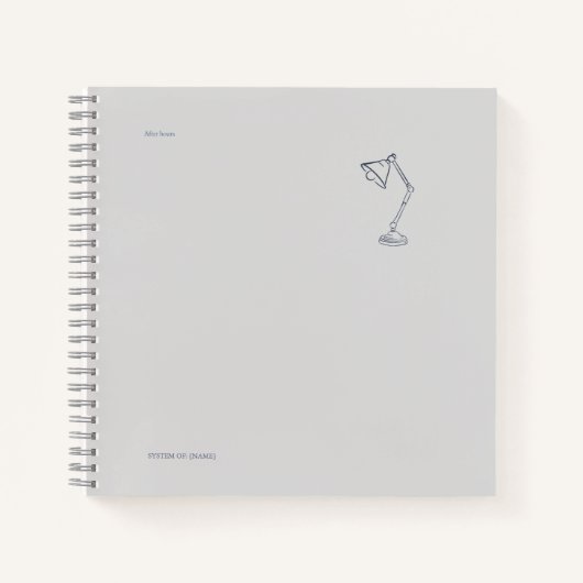 Night Lamp-Midnight Cartographer  ノートブック (正面)