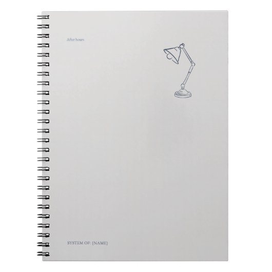 Night Lamp-Midnight Cartographer  ノートブック (正面)
