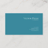 Night Landscape Gold Rose Floral Teal Lake Frame 名刺 (裏面)