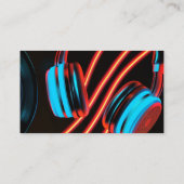 Night Lights DjパーティーミュージックDeejay DJsディスクジョッキー 名刺 (裏面)