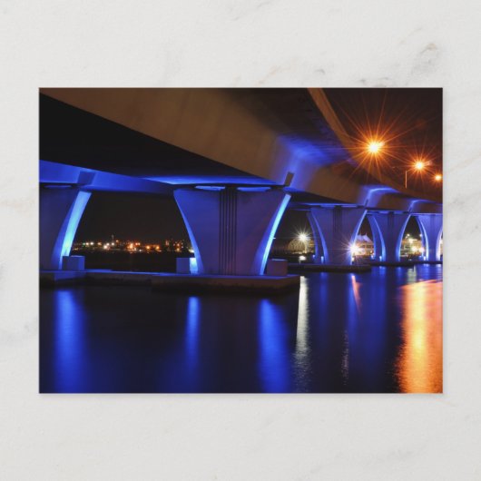 Night lights in Miami - Postcard ポストカード (正面)