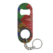 night mountains scene landscape ink background キーホルダー栓抜き (裏面)