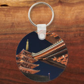 Night of Kaminarimon in Tokyo Japan キーホルダー (裏面)