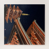 Night of Kaminarimon in Tokyo Japan ジグソーパズル (横)