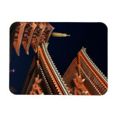 Night of Kaminarimon in Tokyo Japan マグネット (横)