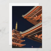 Night of Kaminarimon in Tokyo Japan 招待状 (正面/裏面)