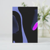 Night of the Comet:抽象芸術ブルー、パープル、ブラック カード (スタンド正面)