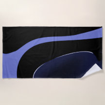 Night of the Comet:抽象芸術ブルー、パープル、ブラック