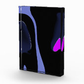 Night of the Comet:抽象芸術ブルー、パープル、ブラック フォトブロック (右)