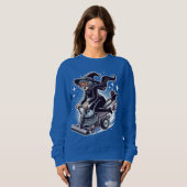 Night of the Turbo Witch：ハロウィーンのテクイテラス！ スウェットシャツ (正面フル)