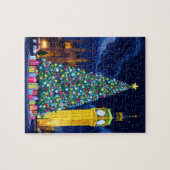 Night on Christmas in London ジグソーパズル (横)