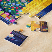 Night on Christmas in London ジグソーパズル (側面)