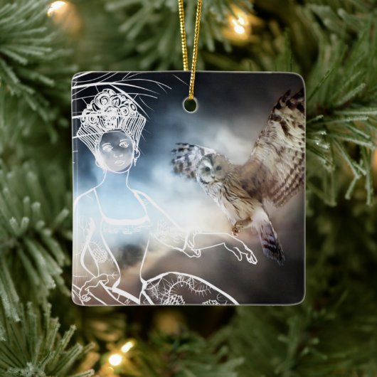 Night Owl セラミックオーナメント (ツリー)