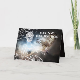 Night Owl and Lady サンキューカード