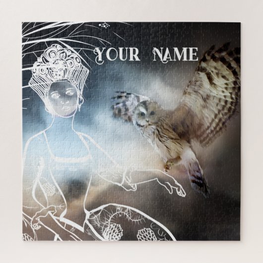 Night Owl and Lady ジグソーパズル (縦)