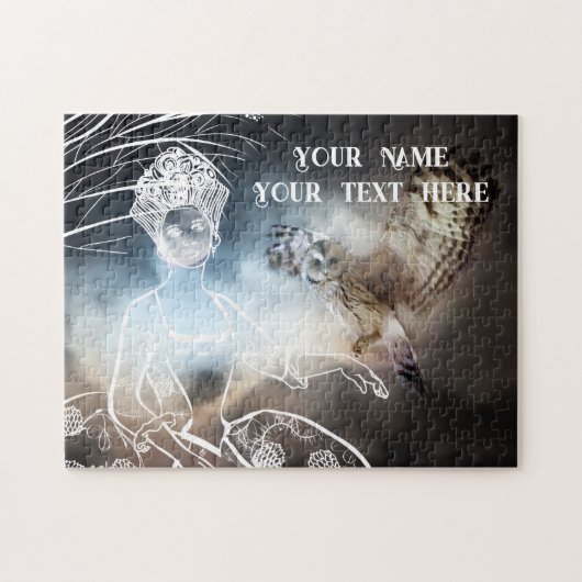 Night Owl and Lady ジグソーパズル (横)