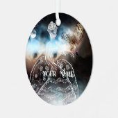 Night Owl and Lady メタルオーナメント (正面左)