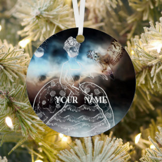 Night Owl and Lady メタルオーナメント