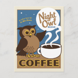 Night Owl Coffee ポストカード