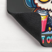 Night Owl Gamer Mascot Fun Gaming Illustration マウスパッド (コーナー)