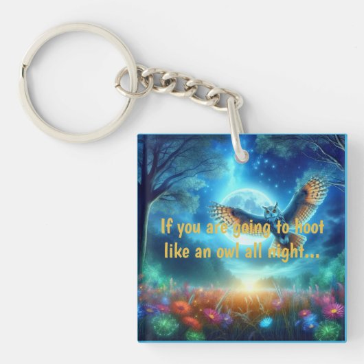 Night Owl & Morning Eagle：天空の旅 キーホルダー (正面)