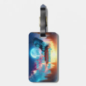 Night Owl & Morning Eagle：天空の旅 ラゲッジタグ (裏面縦)