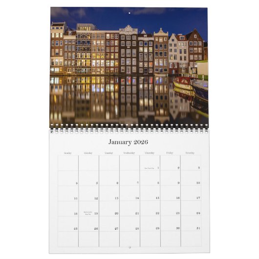 Night Photo 2024カレンダー世界有名風景 カレンダー (1月 2026)