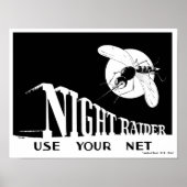 Night Raider - – 第二次世界大戦マラリア ポスター (正面)