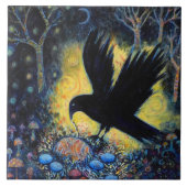 Night Raven with Nest and Eggs タイル (正面)