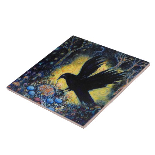 Night Raven with Nest and Eggs タイル (側面)