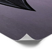 Night Shift – Funny Angry Bat Cartoon Character ポスター (角)