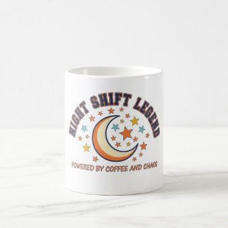 Night Shift Legend Retro Coffee and Chaos Vintage  コーヒーマグカップ