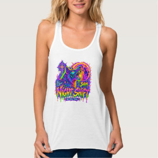 Night Shift Neon Wolf Women’s Tank Top タンクトップ