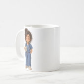 night shift nurse コーヒーマグカップ (正面左)