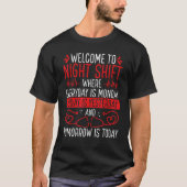 Night Shift Nurse Appreciation International Nurse Tシャツ (正面)
