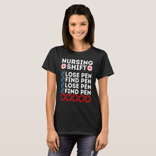 Night Shift Nurse Day Quote Nursing Week Shifting  Tシャツ (正面フル)