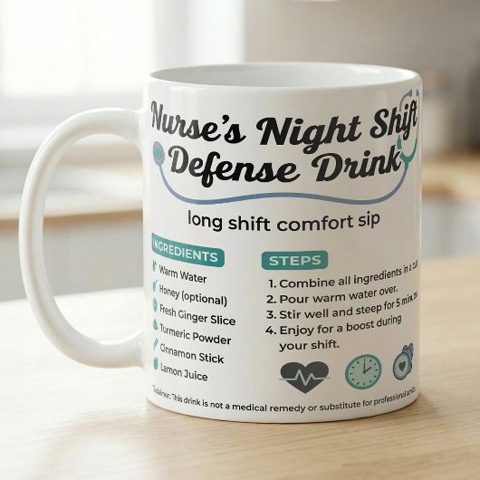 Night Shift Nurse ER Crew Comfort Recipe コーヒーマグカップ
