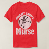 night shift nurse funny nurse Sleep All Day Nurse Tシャツ (デザイン正面)