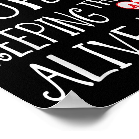 Night Shift Nurse Funny Nursing Hostal Funny Rn Qu ポスター (角)